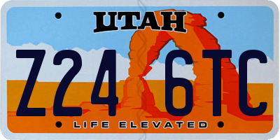 UT license plate Z246TC