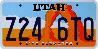 UT license plate Z246TQ