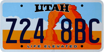 UT license plate Z248BC