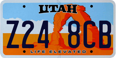 UT license plate Z248CB