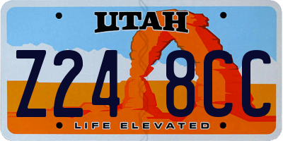 UT license plate Z248CC