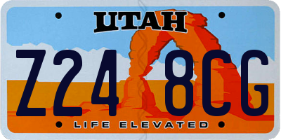 UT license plate Z248CG