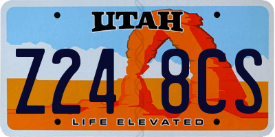UT license plate Z248CS