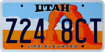 UT license plate Z248CT