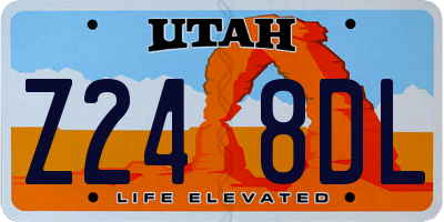 UT license plate Z248DL