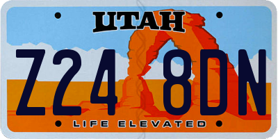 UT license plate Z248DN