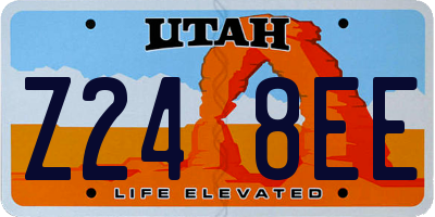 UT license plate Z248EE