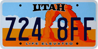 UT license plate Z248FF