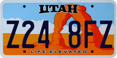 UT license plate Z248FZ