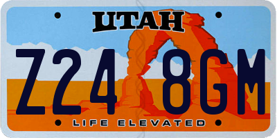 UT license plate Z248GM