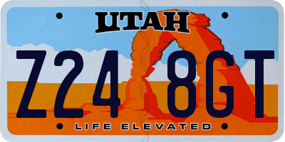 UT license plate Z248GT