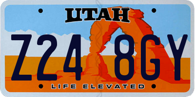 UT license plate Z248GY