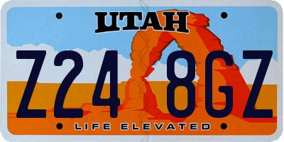 UT license plate Z248GZ