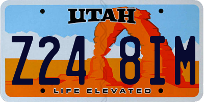 UT license plate Z248IM