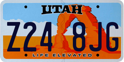 UT license plate Z248JG