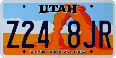 UT license plate Z248JR