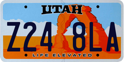 UT license plate Z248LA