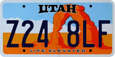 UT license plate Z248LF