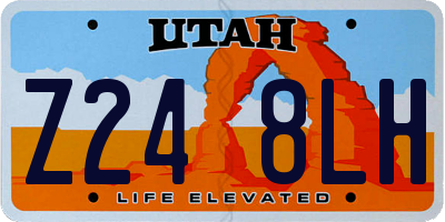 UT license plate Z248LH