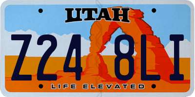 UT license plate Z248LI