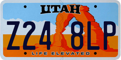 UT license plate Z248LP