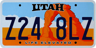 UT license plate Z248LZ
