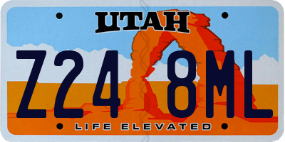 UT license plate Z248ML