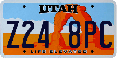 UT license plate Z248PC