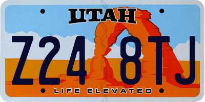 UT license plate Z248TJ