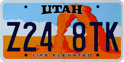 UT license plate Z248TK