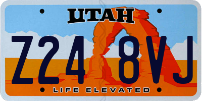 UT license plate Z248VJ