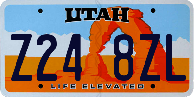 UT license plate Z248ZL