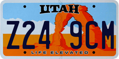 UT license plate Z249CM
