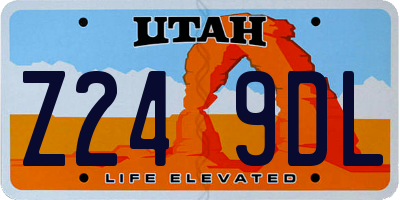UT license plate Z249DL