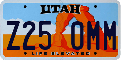 UT license plate Z250MM