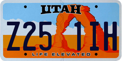 UT license plate Z251IH
