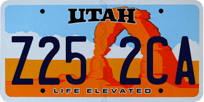 UT license plate Z252CA