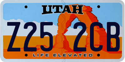 UT license plate Z252CB