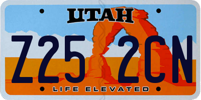 UT license plate Z252CN