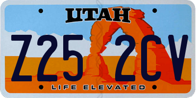 UT license plate Z252CV