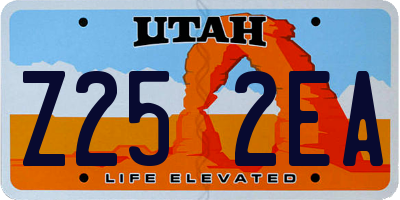 UT license plate Z252EA