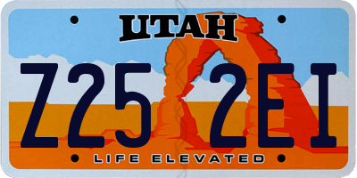 UT license plate Z252EI
