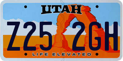 UT license plate Z252GH