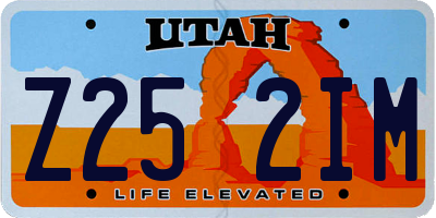 UT license plate Z252IM