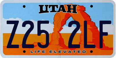 UT license plate Z252LF