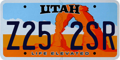 UT license plate Z252SR