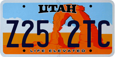 UT license plate Z252TC