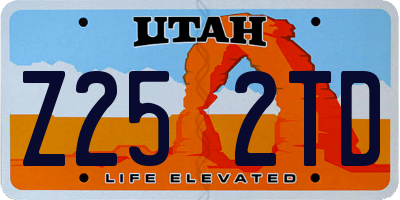 UT license plate Z252TD