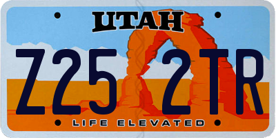 UT license plate Z252TR