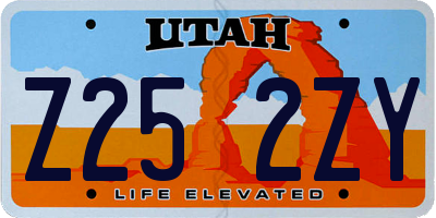 UT license plate Z252ZY